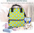 LYPZMET Backpack Yellow Rubber Ducks Diaper Bag For Baby Girls, Mom Waterproof Large Nappy Bags For Women