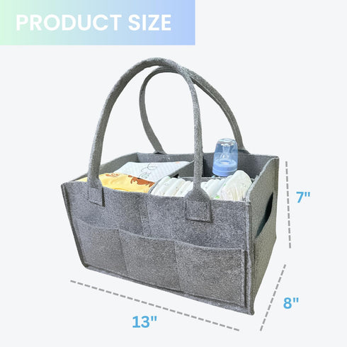 SAVUK Baby Diaper Caddy Organizer Portable Newborn Shower Basket Gifts Storage Changing Wipes Bag Car Nursery Infant