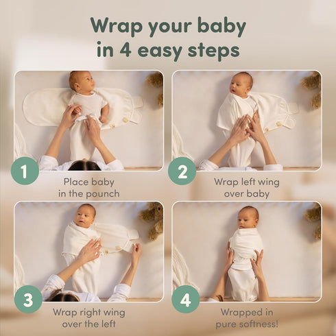 3-Pack 0-3 Sweety Fox Organic Baby Swaddles - Swaddles for Newborns, Infant Months, Baby Girls, Boys, Soft & Snug