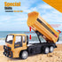 2.4GHz 45 2 3 4 5 6 7 8 Jiakora Remote Control Dump Truck for Kids, RC Construction Vehicle with LED Lights, Dumping