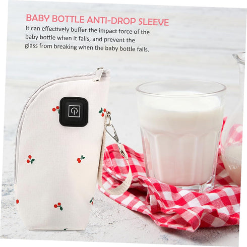 USB Milk Bottle Warmer Bag with Thermal Insulation Car Charging Heating Pouch for Bottles Fast Heating Cover Keeps Milk