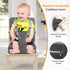 SMZCTYL Toddler Booster Seat for Kitchen Chair & Dining Table Waterproof PU Foam Cushion with Backrest & Safety Straps