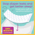 Sposie Booster Pads, 90 ct, Adhesive-Free, Stop Overnight Diaper Leaks, Helps Reduce Diaper Rash, Sizes 4-6