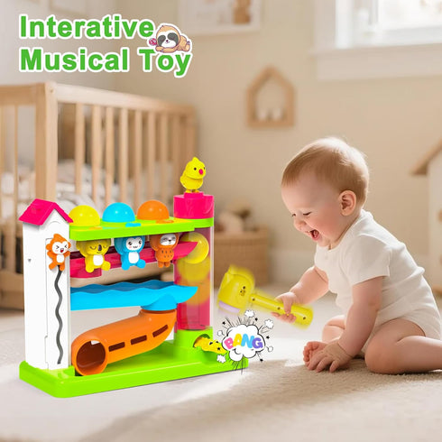 VOILBTOY 1-2 12-18 1-3,Birthday 1+ Musical Toy for Year Old Boys,Educational Baby Toys Months,Ball Drop Toy