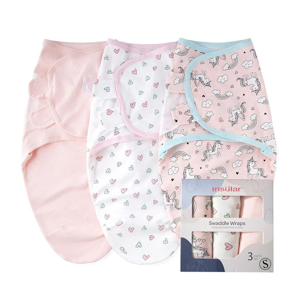 insular Baby Swaddle Wrap, Swaddle Blanket for Newborn and Infant, Adjustable Swaddling