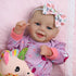 18 inch 3+ SCOM Baby Doll Girl, Realistic Soft Body Baby Doll Real Life Cute Baby with Accessories for Year Old Gifts