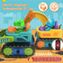 2 Pack 1-3, Bulldozer 2 3 Lehoo Castle Construction Toys, Remote Control Car for Toddlers Rechargeable Excavator Toy