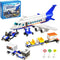 City Passenger Airplane Building Set, Compatible with Lego Plane Blocks Toy, Fun Airport Gift