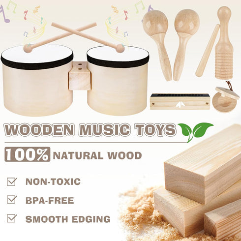 Set 2 3 2-4, 3 4 2 3 4 5 6 Vanplay Kids Drum - Toys for Year Old Boy Gifts, Musical Instruments for Toddler Birthday