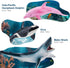 10PCS 5-6" Sea Animal Toys for Toddlers, Bath Ocean Animal Whale Shark Figurines Toys for Kids, Cake Toppers Birthday