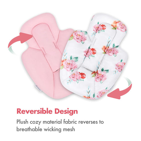Minne Baby Infant Insert - Compatible with 4Moms RockaRoo and MamaRoo, Plush Soft Newborn Support with Cool Mesh