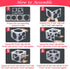 11 Holes Balloon Sizer Cube Box, Catcan 2-10 Inch Collapsible Plastic Balloon Size Measurement Tool for Party Balloon