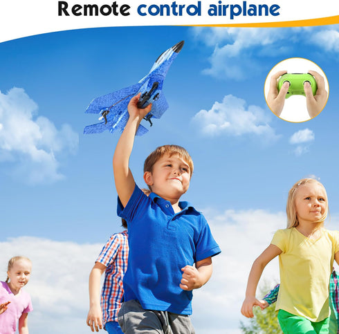 Kimmol 2CH 2.4Ghz RC Plane, Remote Control Airplane Toy - RC Plane Remote Control Planes Rc Aircraft with Lights