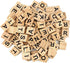 TMEEIHNSS 100Pcs Wooden Alphabet Tiles Scrabble Replacement Letters for Board Games, Wedding Frame