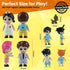 FUNERICA Dollhouse People Figures Playset, Dollhouse Family Little People Figures with Pets, Doll House Accessories