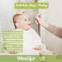 WeeSprout Set of 3 Silicone Baby Spoons - First Stage Infant Feeding Utensils with Soft-Tip, Dishwasher Safe
