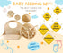Baby Silicone Feeding Set, First Stage Toddler Utensils - 8 in 1 - with Bib, Sippy Cup, Suction Bowl, Baby Fork and Spoon Sets, Divided Plate with Suction - Baby Led Weaning Supplies (Beige) by Generic