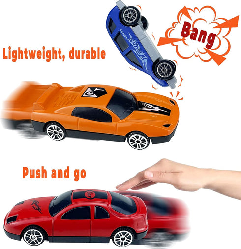 Push Cars | Mini Cars | 24 Pack Toy Cars for Toddlers 1-3 Year Old Boys and Girls, Small Vehicles Play Set