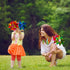 Elcoho 100 Pieces Plastic Rainbow Windmill Party Pinwheels, DIY Pinwheel for Kids Toy Garden Party Decor