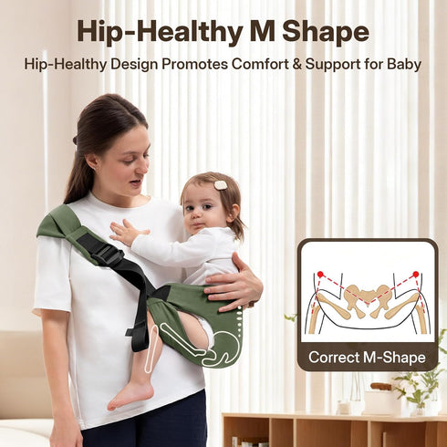 25-60 lbs,Comfortable&Lightweight Toddler Carrier for Baby Sling Carrier,Adjustable with Left/Right Shoulder Straps,One
