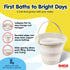 DOLU NUVE 6 DOLU Foldable Baby Bath Bucket, Compact Toddler Wash Tub, Portable and Space Saving Design Ideal for Ages