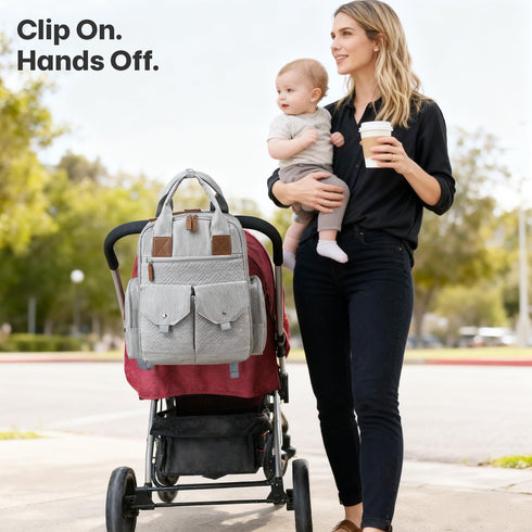 Backpack 4 JSTPRO Diaper Bag - Large Diaper Bag with Portable Changing Pad as Baby Shower Gifts, Lightweight Waterproof
