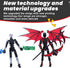 MIGESS 13 Figure,Dummy 13,Articulated 3D 13 Titan Robot Action Robot with Demon Wings, Printed robo Action Figure