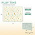 Dream On Me Play Time Reversible Baby Playmat, Foldable Extra Large Thick Foam Crawling Playmats for Toddlers
