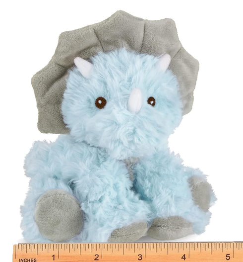Bearington Lil' Tracer Plush Dinosaur - 5 inch Stuffed Animal with Rattle for Kids