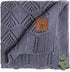 Hypoallergenic Baby Blanket - 30x40 Inches Grey Blue, Oeko-TEX Certified, Thermal-Regulating, Silky