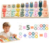 Silicone Montessori Number Puzzle Toys for Toddlers, Counting & Shape Sorting Educational