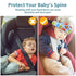 Luckyiren Head Support for Baby Car Seat, Straps with Pillow Support Band, Neck Relief Headrest for Stroller, Slumber