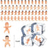 180 Pieces Mini Plastic Babies, 1 Inch Baby Doll for Baby Shower Party Favors, Ice Cube Game, Party Decorations, Baby
