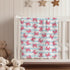 Cstdyfrv Cozy 60x80in Cute Pink Crabs Baby Blankets for Boys Girls Watercolor Crab Striped Soft Infant Toddler Newborn