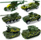 Diecast Military Vehicles Truck Set, Alloy Army Model Toys, Trucks, Tank, Helicopter, Mini Toy Car for Kids 3-6