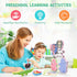 10 Pack Zeoddler Montessori Toys for Toddlers, Wooden Animal Stacking Blocks, Sorting & Stacking Preschool Learning