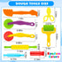 Play Dough Tools Kit, 12 pcs Plastic Playdough Tools with Extruders, Scissors, Rollers and Cutters in Random Color