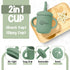 Set 15 Set Set 3M+ O'doe Baby Weaning Pcs Silicone Baby Feeding with Suction Plate, Bowl, Bib, Sippy Cup, Fruit Feeder