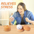 AiSiXin Squishy Dumpling Stress Balls for Adults, Dumpling Squishy Toys for Kids, Dumpling Fidget Sensory Toy, Squeeze