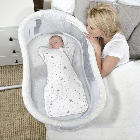 0-3 2 Packs 3-Way Baby Sleep Sacks Swaddles for Newborn Months Arms Up Swaddle Blanket Cotton, Hands Up Transitions