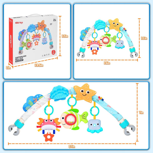0-6 6-12 0 3 6 9 12 Car Seat Toys for Babies MonthsArch Stroller Toys for Months Infant Mobile Bassinet Bouncer Hanging