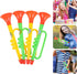 4pcs Large Air Horn Pump - Twisting Toy Horn for Safety Parties, Sports Events, Loud Noise Maker for Celebrations