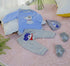 Reborn Baby Dolls Boy Clothes Set for 17-22 Inch Newborn Dolls, 4 Piece Pack