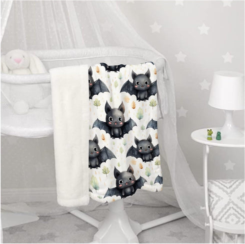 Halloween Bats Baby Blanket, Super Soft Swaddle, Cozy Receiving Blanket, Stroller Throw Blanket for Crib, 40x30 in for