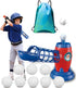 T Ball Set for Kids Toddlers, Electric Automatic Baseball Pitching Machine for Ages 3-8
