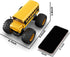 1/18 2.4GHz Remote Control School Bus Toy for Kids, RC Monster Truck Toy with LED Lights & Sound, Rechargeable Electric
