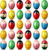 Zhanmai 28 Pcs Easter Wooden Shakers Eggs Musical Maracas Egg Percussion Instruments