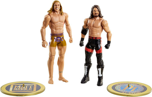 WWE AJ Styles vs Riddle Championship Showdown 2-Pack, 6-Inch Action Figures for Ages 6 and Up