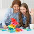 Coogam Wooden Blocks Stacking Game with Storage Bag, Toppling Colorful Tower Building Blocks Balancing Puzzles