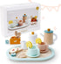 Set Set PairPear Wooden Tea for Little Girls, Wooden Toys Toddler Tea Play Kitchen Accessories for Kids Tea Party